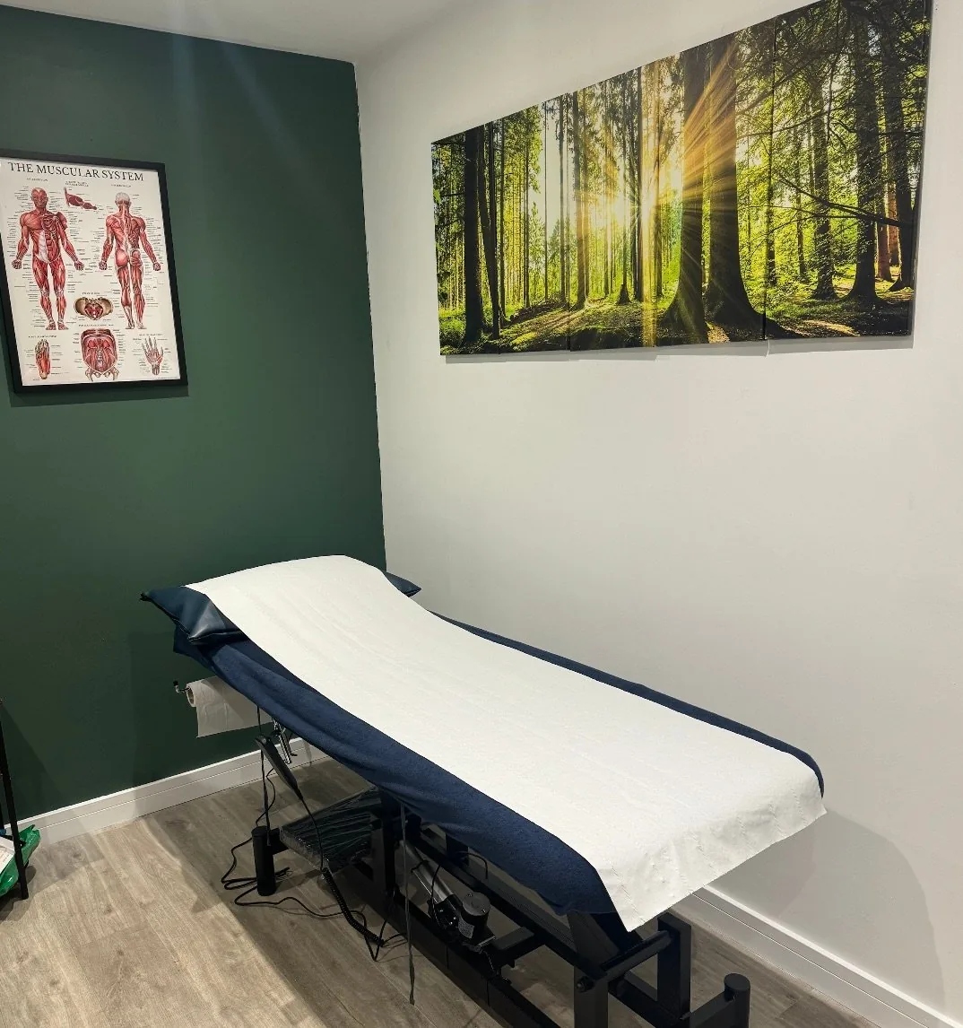 The treatment room at BetterMe Physiotherapy in Rainham